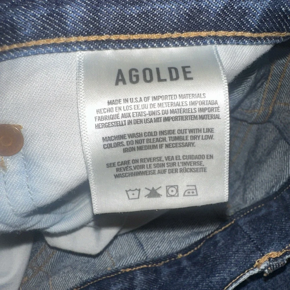Agolde‎ 90's loose fit~psyche~size27 professionally hemmed~high rise~distressed